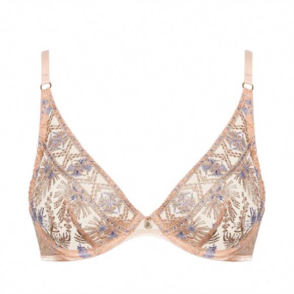 NEW AUBADE sound of heart underwired triangle bra in lavender aura - Picture 3 of 4